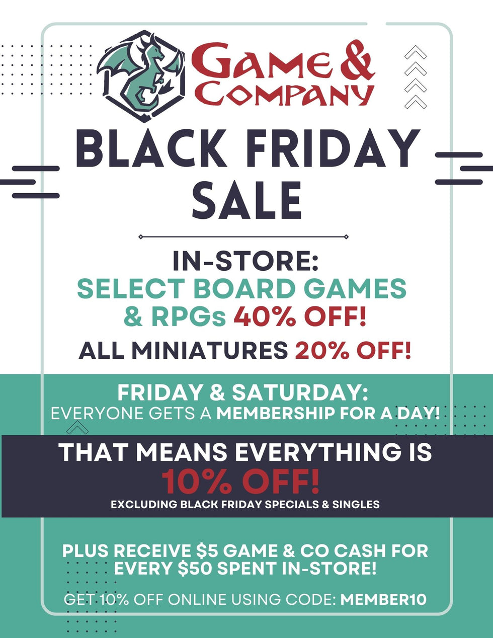 It's our First Black Friday!