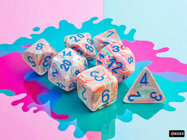 Festive Mega-hedral Pop Art/blue 7-Die Set
