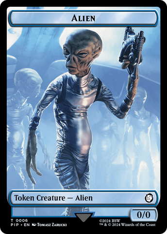 Alien // Clue Double-Sided Token [Fallout Tokens]