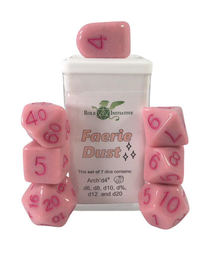 Set of 7 dice w/ Arch'd4: Faerie Dust