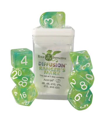 Set of 7 dice w/ Arch'd4: Ranger's Mark