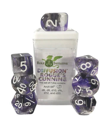 Set of 7 dice w/ Arch'd4: Rogue's Cunning