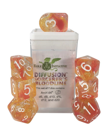 Set of 7 dice w/ Arch'd4: Sorcerer's Bloodline