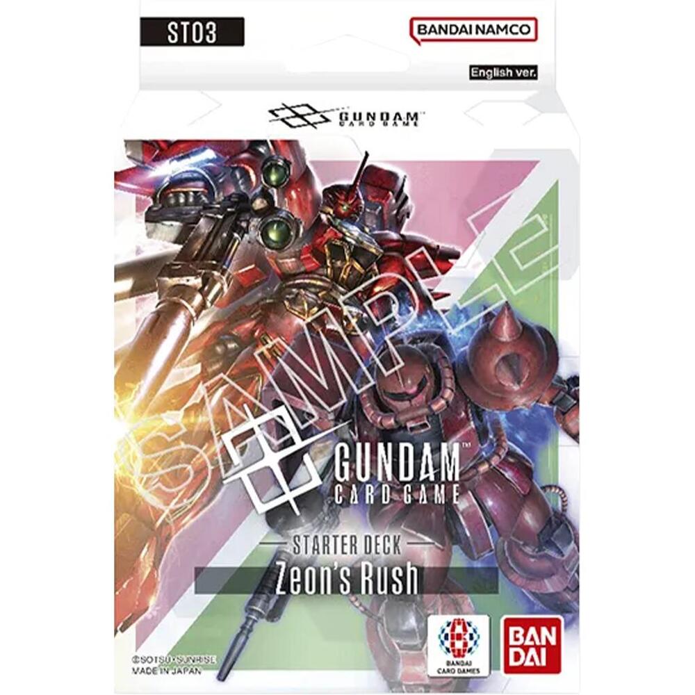 PRE-ORDER: GUNDAM CARD GAME: STARTER DECK [ST03]: Zeon's Rush