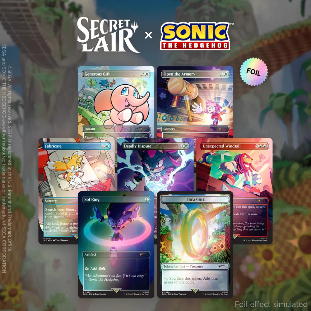 Secret Lair: Drop Series - Secret Lair x Sonic the Hedgehog (Chasing Adventure - Rainbow Foil)