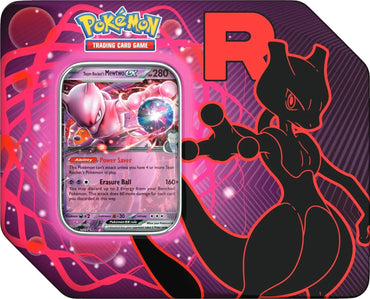 PRE-ORDER: Team Rocket Tin (Team Rocket's Mewtwo ex)