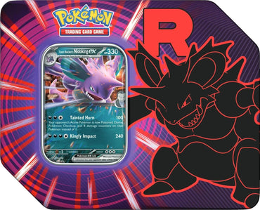 PRE-ORDER: Team Rocket Tin (Team Rocket's Nidoking ex)