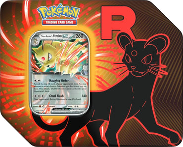PRE-ORDER: Team Rocket Tin (Team Rocket's Persian ex)