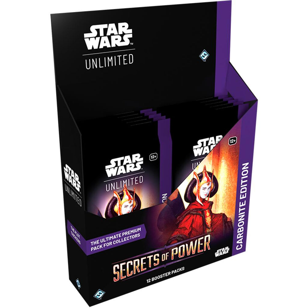 PRE-ORDER: Secrets of Power Carbonite Edition - Booster Display