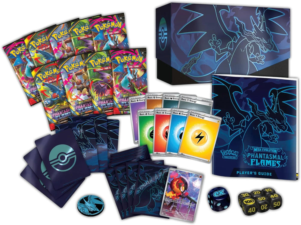 PRE-ORDER: Mega Evolution: Phantasmal Flames - Elite Trainer Box (Limit 1/household)