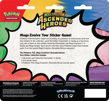 PRE-ORDER: Mega Evolution: Ascended Heroes - Tech Sticker Collection (Charmander) (Limit 2/household)