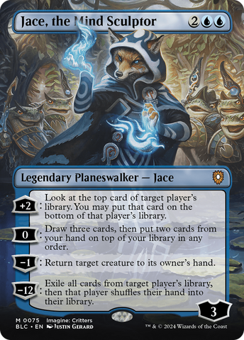 Jace, the Mind Sculptor (Borderless) [Bloomburrow Commander]