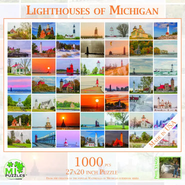 Lighthouses of Michigan 1000PC Puzzle