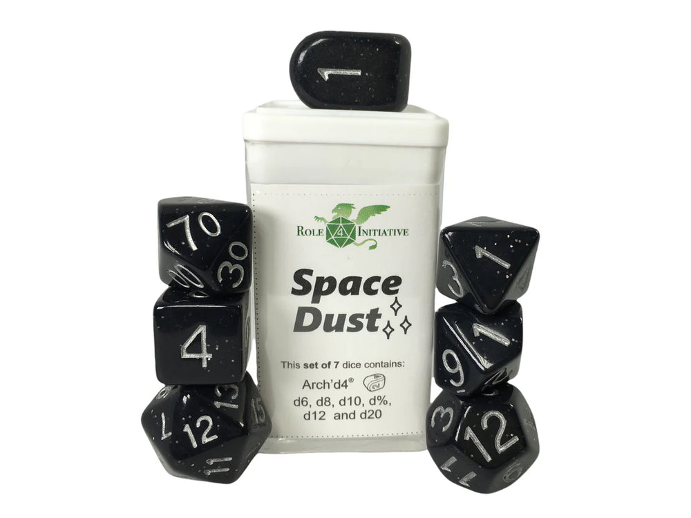 Set of 7 dice w/ Arch'd4: Space Dust