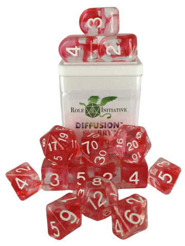 Set of 15 dice w/ Arch'd4: Diffusion Cherry