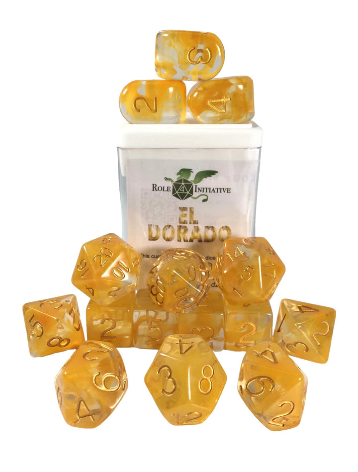 Set of 15 dice w/ Arch'd4: Diffusion El Dorado
