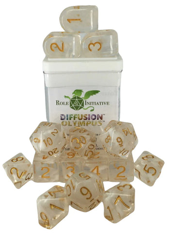 Set of 15 dice w/ Arch'd4: Diffusion Olympus