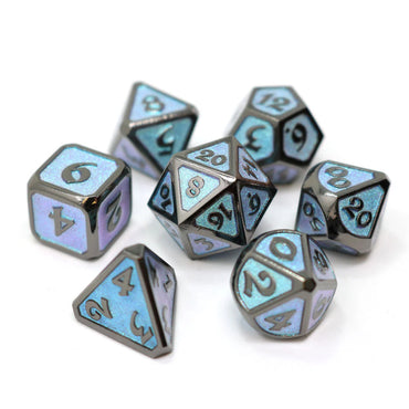 Set of 7 Metal Dice: Mythica Dreamscape Winters Embrace