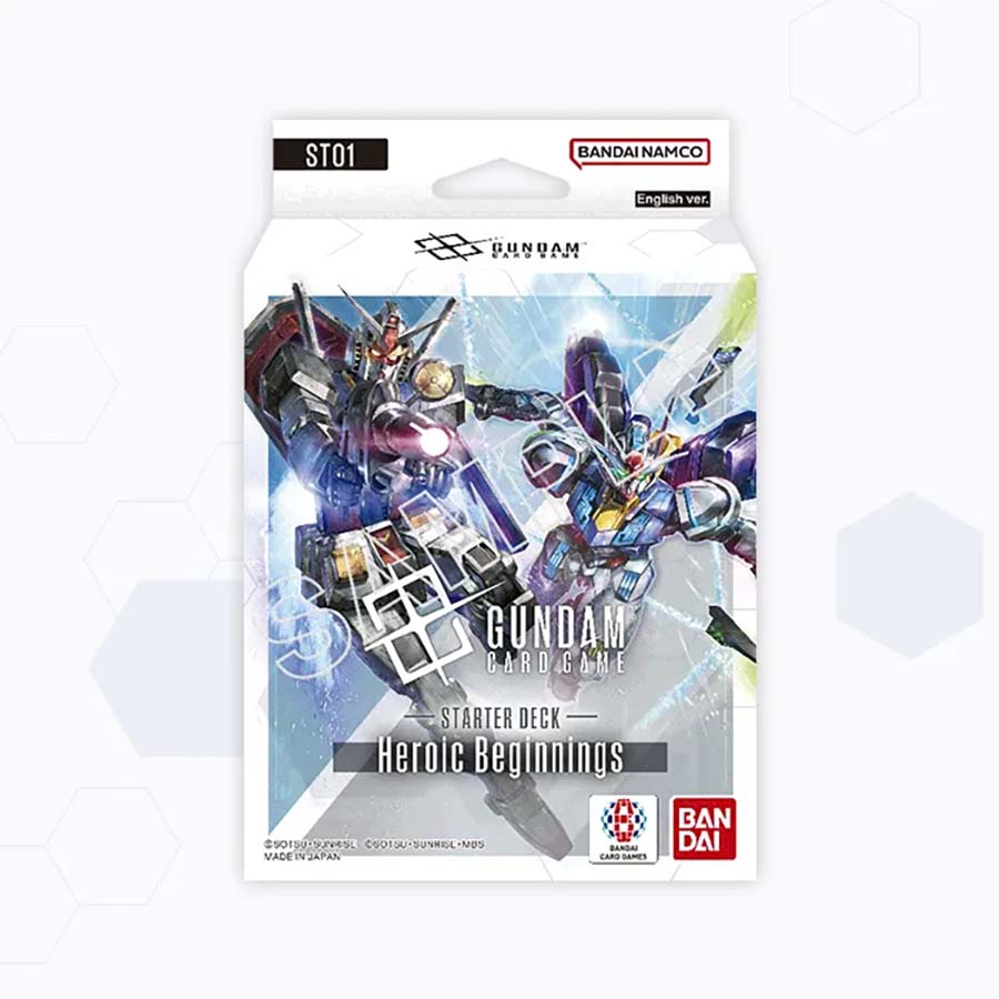 PRE-ORDER: GUNDAM CARD GAME: ASSEMBLE STARTER SET [ST01A]: Heroic Beginnings