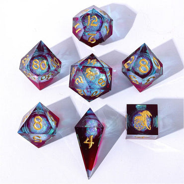 7-Set Captured Magic Liquid Core Hand Sanded Sharp Edge Resin