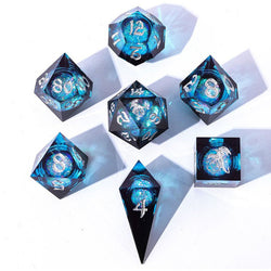7-Set Captured Magic Liquid Core Hand Sanded Sharp Edge Resin