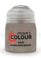 Citadel Paint: BASE: RUNELORD BRASS (12ML) (6-PACK)