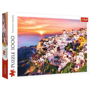 Sunset Over Santorini 1000PC Puzzle