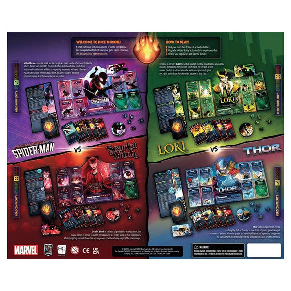 Marvel Dice Throne [Scarlet Witch, Thor, Loki, Miles Morales Spider-Man]
