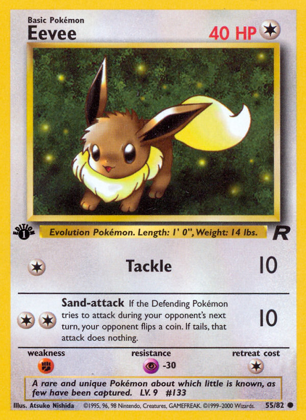 Eevee (55/82) [Team Rocket 1st Edition]