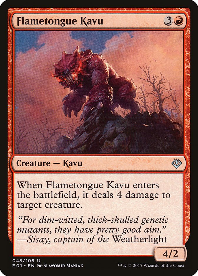 Flametongue Kavu [Archenemy: Nicol Bolas]