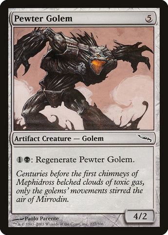 Pewter Golem [Mirrodin]