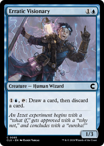 Erratic Visionary [Ravnica: Clue Edition]