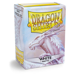 Dragon Shield: Standard 100ct Sleeves - White (Matte)